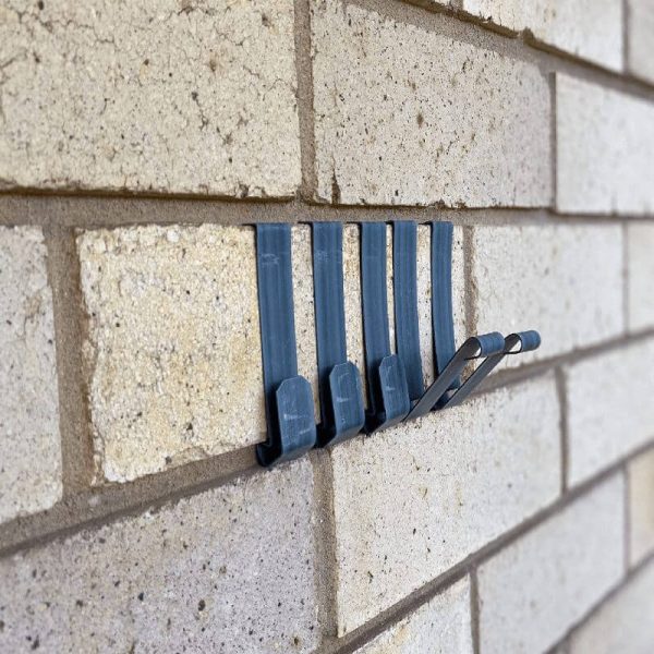 Five blue Brick Grip special brick hook